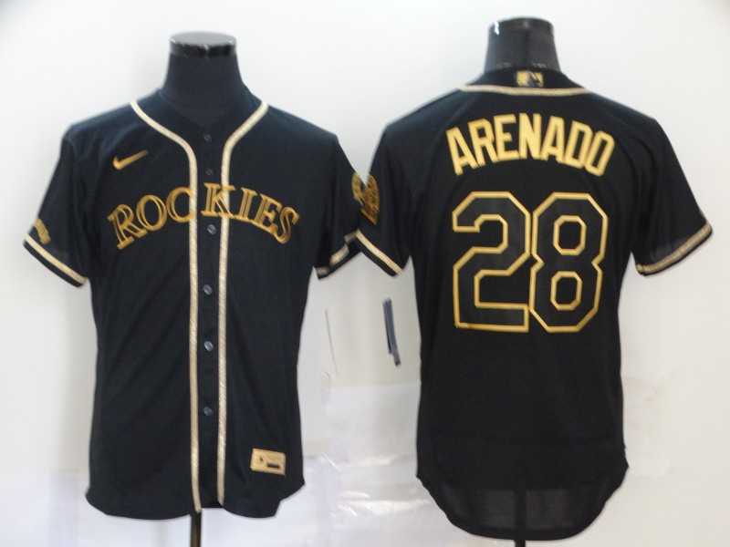 Rockies 28 Nolan Arenado Black Gold 2020 Nike Flexbase Jersey,We sell and wholesale Rockies 28 Nolan Arenado Black Gold 2020 Nike Flexbase Jersey on line form chian!